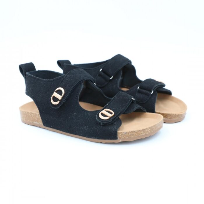 ⁦صندل بناتي لون اسود⁩ - الصورة ⁦5⁩