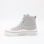 ⁦حذاء كاجوال ساق طويل ستاتي لون سكني وأبيض⁩ - الصورة ⁦4⁩