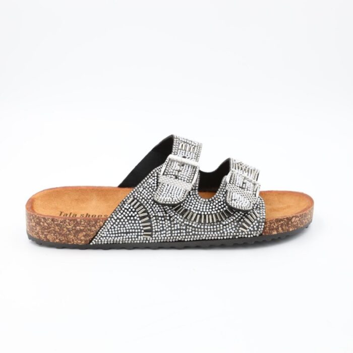 ⁦شبشب ستاتي مزخرف للنساء لون أبيض⁩ - الصورة ⁦2⁩