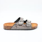 ⁦شبشب ستاتي مزخرف للنساء لون فضي وزهري⁩ - الصورة ⁦3⁩