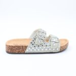 ⁦شبشب ستاتي مزخرف للنساء لون فضي⁩ - الصورة ⁦3⁩