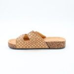 ⁦شبشب ستاتي مزخرف للنساء لون ذهبي⁩ - الصورة ⁦4⁩