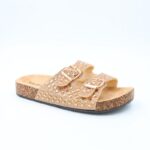 ⁦شبشب ستاتي مزخرف للنساء لون عسلي⁩ - الصورة ⁦2⁩