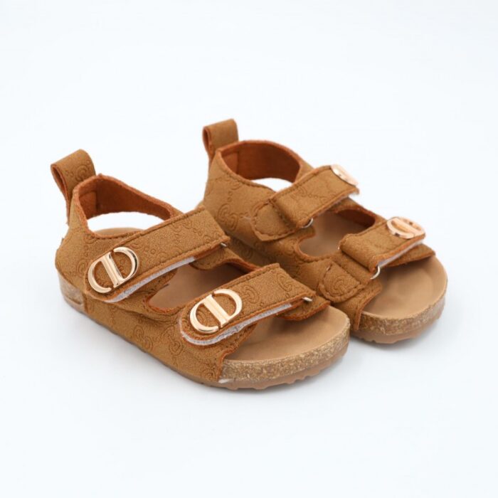 ⁦صندل بناتي لون كاكي⁩ - الصورة ⁦2⁩