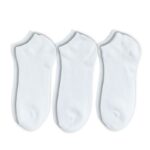 جرابات قصيرة  رجالية لون أبيض ( 40-46 ) 3 أزواج