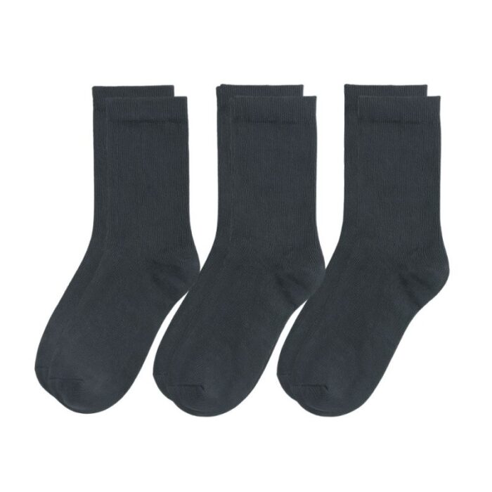 103385889_6867f9b460fd9 جرابات طويلة لون أسود للرجال (43-47 ) 3 أزواج - الصورة 1