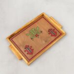 صينية الخليل تطريز على الخشب حجم 37*22.5 سم