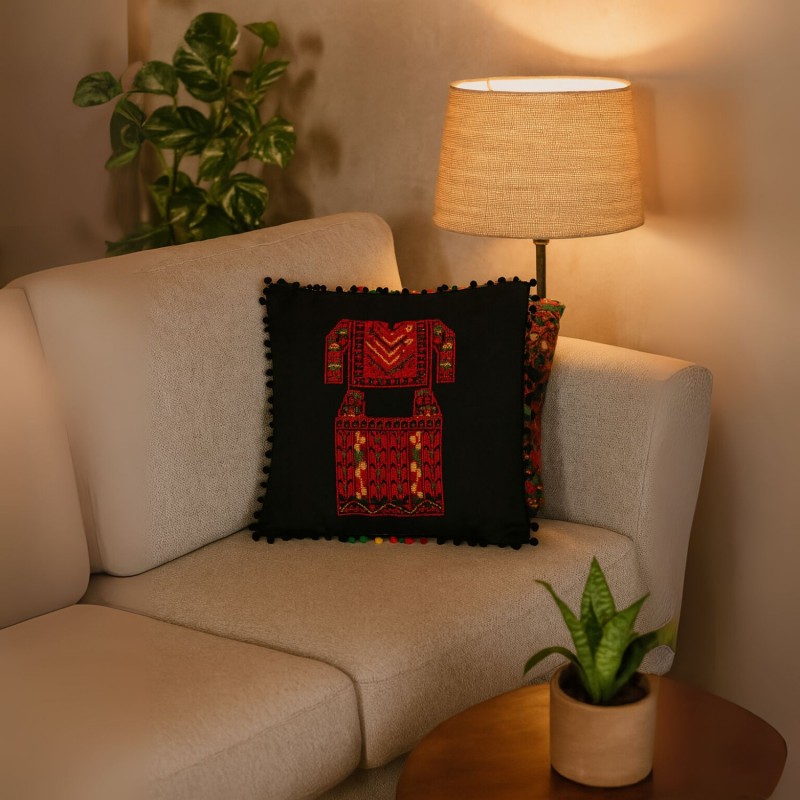 ⁦مخدة ثوب رام الله حجم 30*45⁩ - الصورة ⁦1⁩