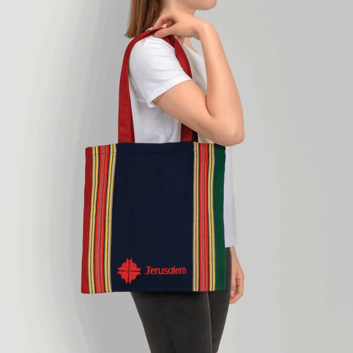 ⁦حقيبة قماش القدس حجم 40*40 سم⁩ - الصورة ⁦3⁩