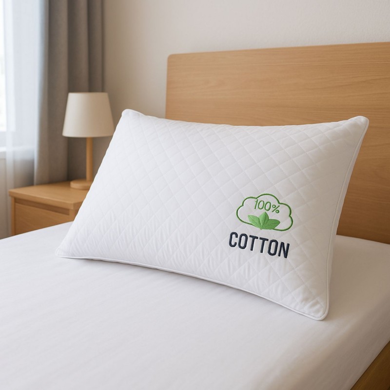 ⁦مخدة بديل الريش لون أبيض⁩ - الصورة ⁦1⁩