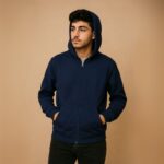 جاكيت شتوي للجنسين لون كحلي