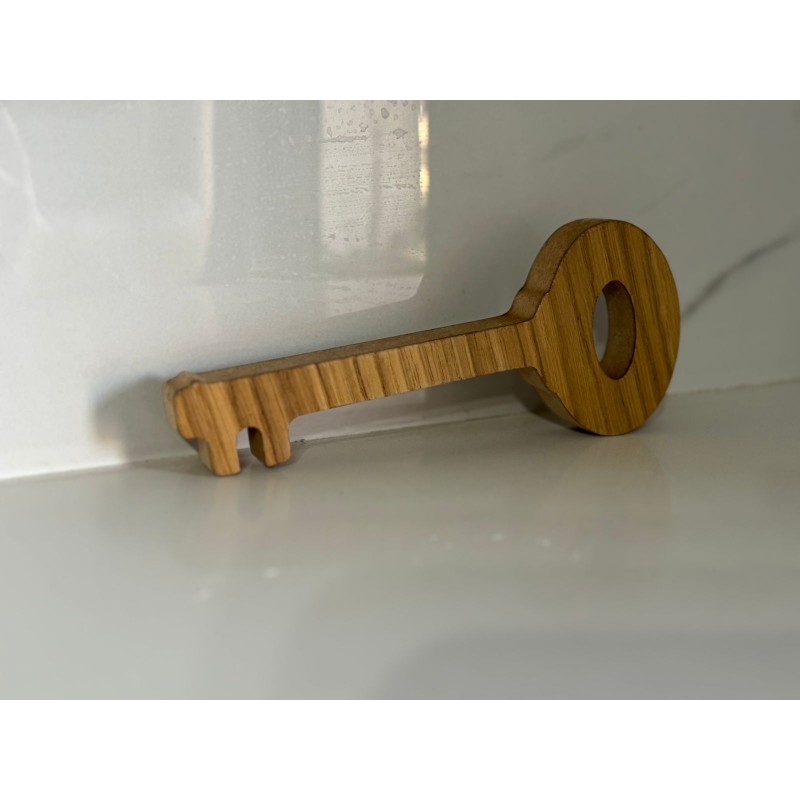 ⁦مفتاح ديكور من الخشب 16 سم⁩ - الصورة ⁦1⁩