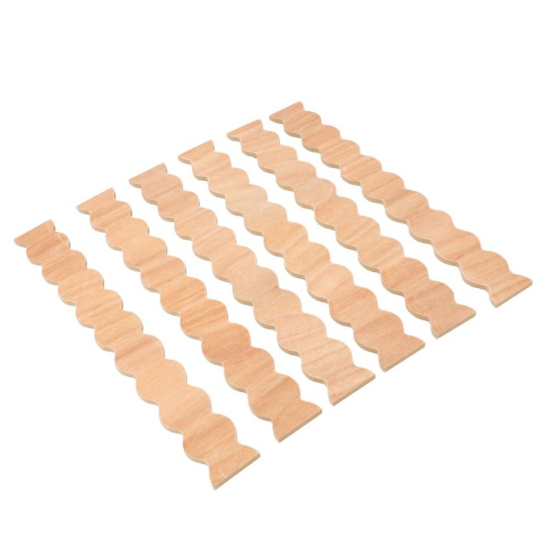 ⁦قطع ديكور خشبية عدد 6 طول القطعة 5 سم⁩ - الصورة ⁦1⁩