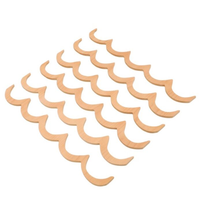 ⁦قطع ديكور خشبية عدد 6 طول القطعة 5 سم⁩ - الصورة ⁦1⁩