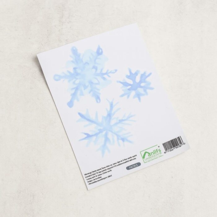 ⁦ستكرز لحائط 6 ورقات بتصميم ندفة ثلج⁩ - الصورة ⁦1⁩