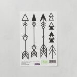 ستكرز لحائط بتصميم أسهم 6 ورقات