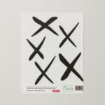 ستكرز لحائط 6 ورقات بتصميم X