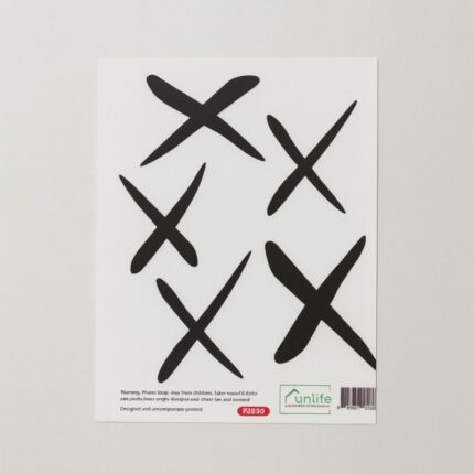 ستكرز لحائط 6 ورقات بتصميم X