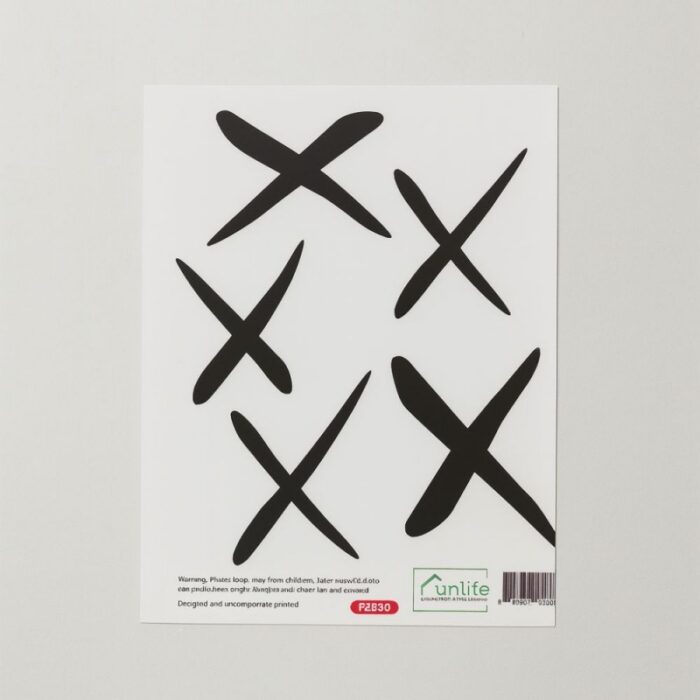 103385972_686e8f34c661f ستكرز لحائط 6 ورقات بتصميم X - الصورة 1