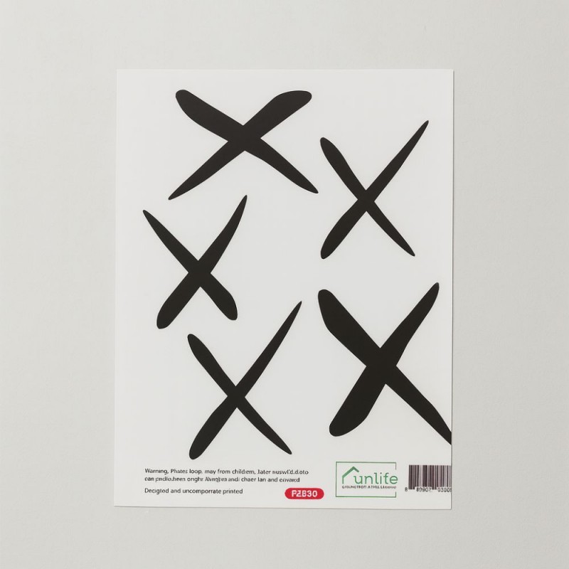 ⁦ستكرز لحائط 6 ورقات بتصميم X⁩ - الصورة ⁦1⁩