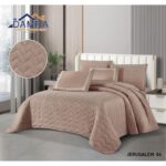 طقم لحاف صيفي (6 قطع) حجم مزوج من ضمرة JERUSALEM 04 لون بلا