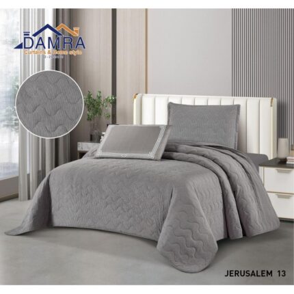 طقم لحاف صيفي (4 قطع) حجم مفرد من ضمرة JERUSALEM 13 لون فيراني