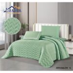 طقم لحاف صيفي (4 قطع) حجم مفرد من ضمرة JERUSALEM 14 لون أخضر