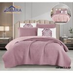 طقم لحاف صيفي (6 قطع) حجم مزوج من ضمرة ARABELA 03 لون نهدي