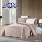 طقم لحاف صيفي (4 قطع) حجم مفرد من ضمرة S-HAIFA 03 لون بيج فاتح