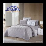 طقم لحاف صيفي (4 قطع) حجم مفرد من ضمرة S-HAIFA 05 لون رمادي فاتح