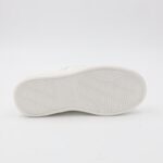 ⁦بوت سبورت جلد بشريطين لاصقين لون ابيض⁩ - الصورة ⁦5⁩