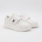 ⁦بوت سبورت جلد بشريط لاصق لون ابيض⁩ - الصورة ⁦5⁩