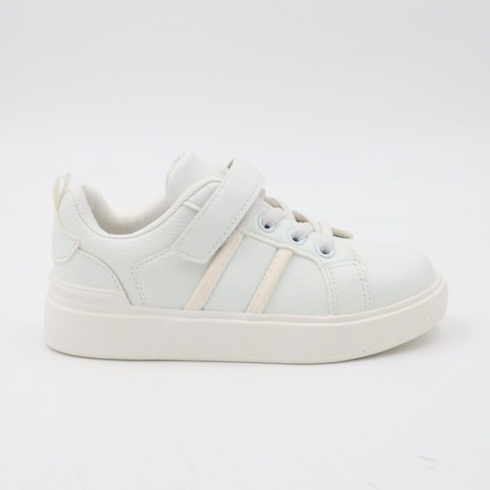 ⁦بوت سبورت بشريط لاصق لون أبيض⁩ - الصورة ⁦5⁩