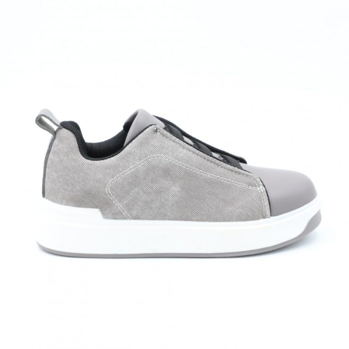 ⁦بوت سبورت بشريط لاصق لون رمادي⁩ - الصورة ⁦3⁩