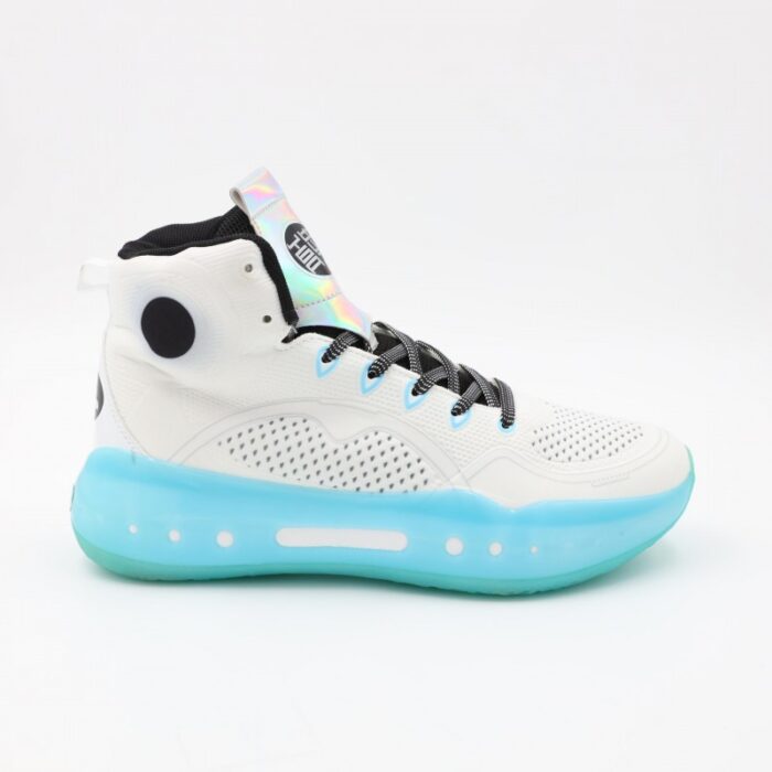 ⁦حذاء رياضي للرجال لون أبيض وأزرق⁩ - الصورة ⁦3⁩