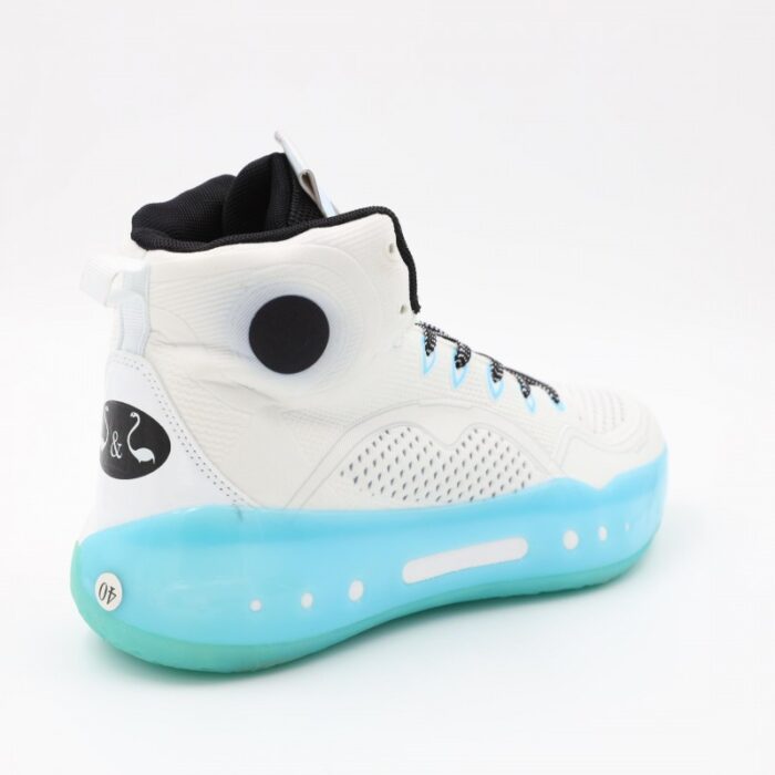 ⁦حذاء رياضي للرجال لون أبيض وأزرق⁩ - الصورة ⁦5⁩