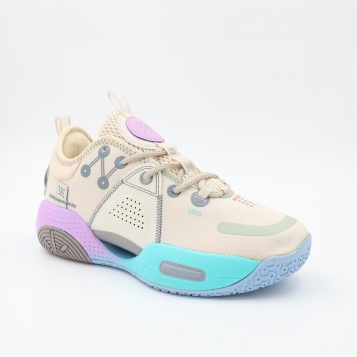 ⁦حذاء رياضي للرجال لون أبيض و بنفسجي⁩ - الصورة ⁦2⁩