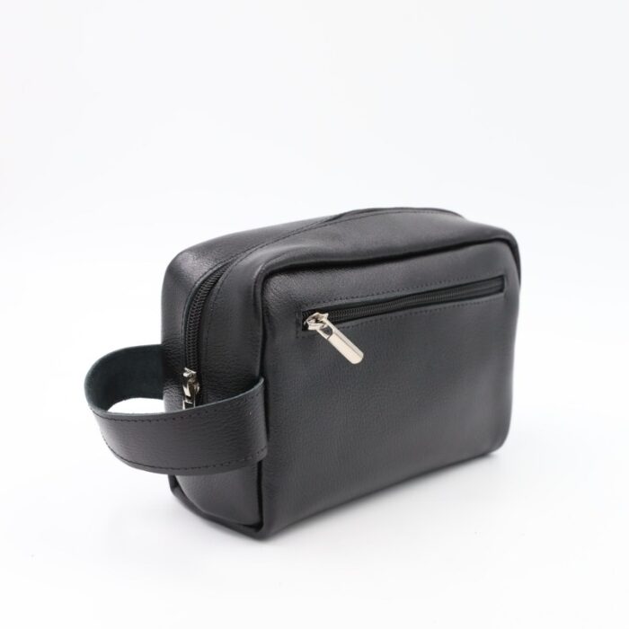 ⁦حقيبة يد كروس جلد طبيعي صناعة وطنية 23×9 سم لون أسود⁩ - الصورة ⁦2⁩