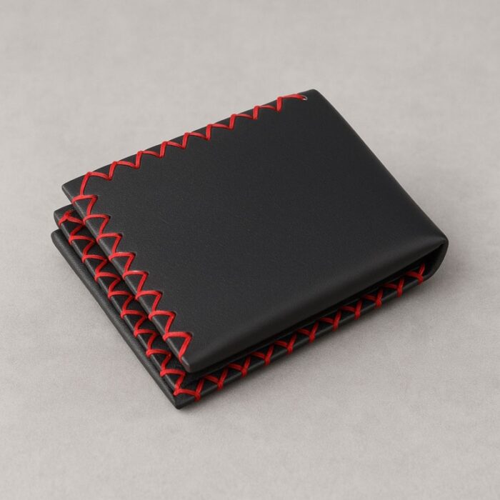 103386171_687519530ad40 محفظة بطاقات شخصية جلد طبيعي لون أسود - الصورة 1