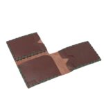 ⁦محفظة بطاقات شخصية جلد طبيعي لون بني محروق⁩ - الصورة ⁦3⁩