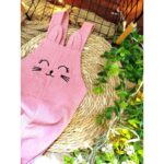 طقم افرهول مع بلوزة كم بناتي لون زهري فاتح وأبيض