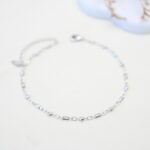 خلخال لون فضي من FJ مقاوم لتغير اللون كفالة سنتين ضد تغير اللون