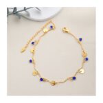 خلخال لون ذهبي من FJ مقاوم لتغير اللون كفالة سنتين ضد تغير اللون