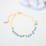 خلخال لون ذهبي من FJ مقاوم لتغير اللون كفالة سنتين ضد تغير اللون