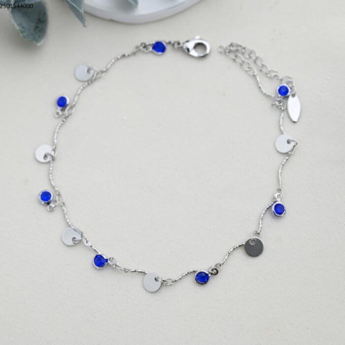 103386255_687ba5cee45cd خلخال لون فضي من FJ مقاوم لتغير اللون كفالة سنتين ضد تغير اللون - الصورة 1