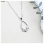 سلسال لون فضي من FJ مقاوم لتغير اللون كفالة سنتين ضد تغير اللون