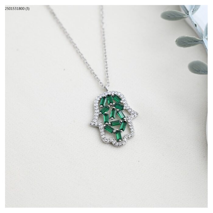 ⁦سلسال لون فضي من FJ مقاوم لتغير اللون كفالة سنتين ضد تغير اللون⁩ - الصورة ⁦2⁩