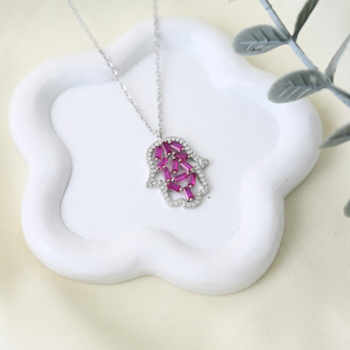 ⁦سلسال لون فضي من FJ مقاوم لتغير اللون كفالة سنتين ضد تغير اللون⁩ - الصورة ⁦3⁩