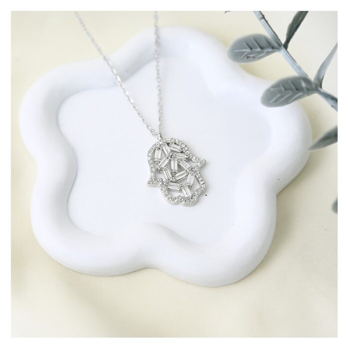 ⁦سلسال لون فضي من FJ مقاوم لتغير اللون كفالة سنتين ضد تغير اللون⁩ - الصورة ⁦4⁩