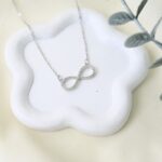 سلسال لون فضي من FJ مقاوم لتغير اللون كفالة سنتين ضد تغير اللون